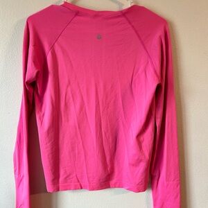 Pink lululemon long sleeve top, sz 10